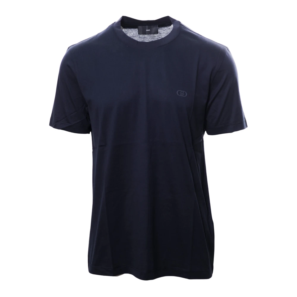 Liu Jo Mannelijk Blauw Tops Heren, Xl, Katoen, T-Shirts