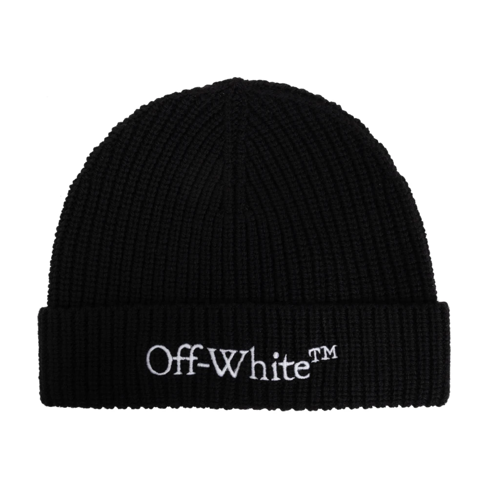 Off White Wollen muts Black Dames