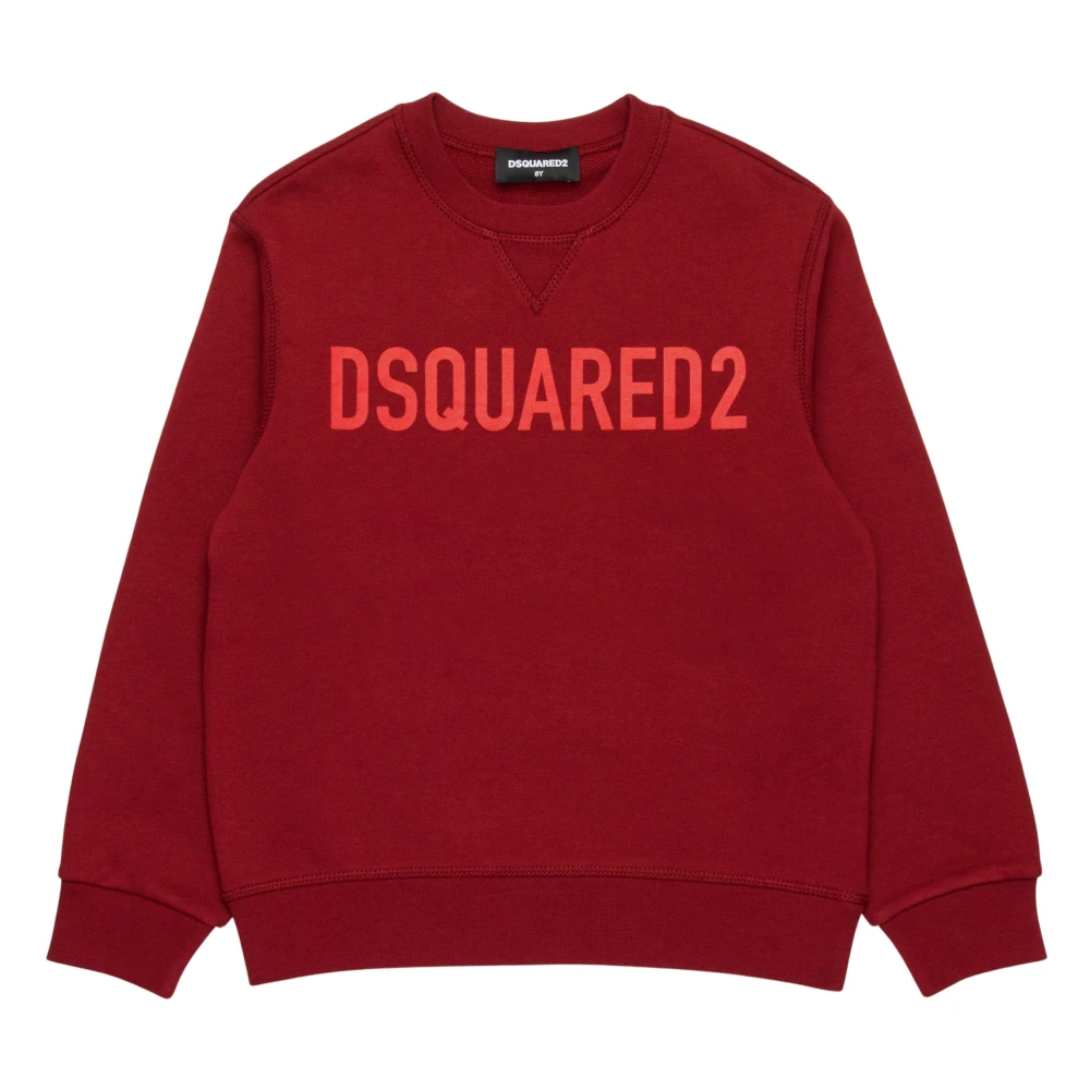 Dsquared2 Unisex Kids Red Sweatshirts,, Logo Sweatshirt Size 16 Y