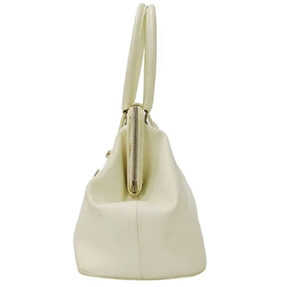 Dior Vintage Pre-owned Leather dior-bags White Dames