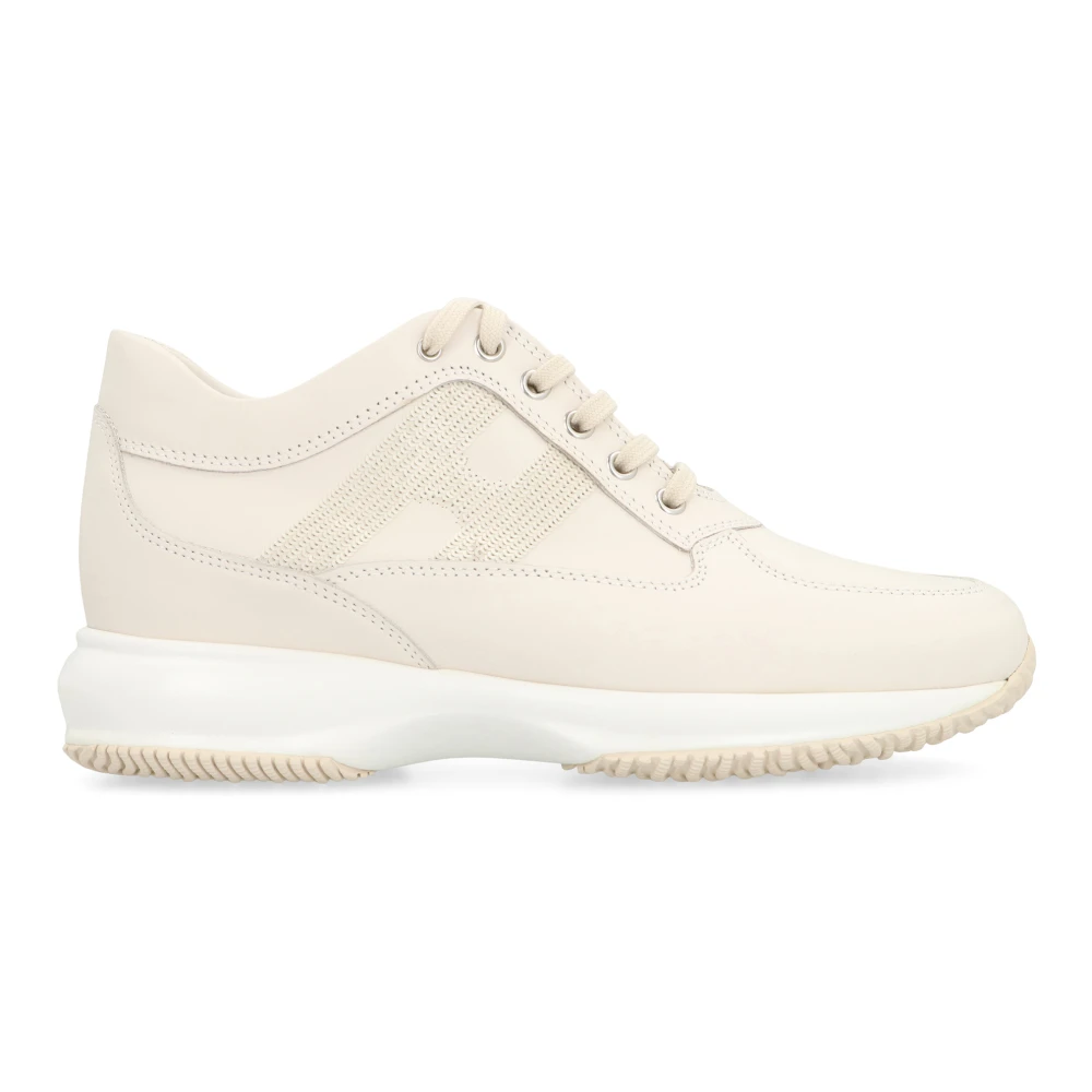 Hogan Women's Beige Interactive Low-Top Sneakers
