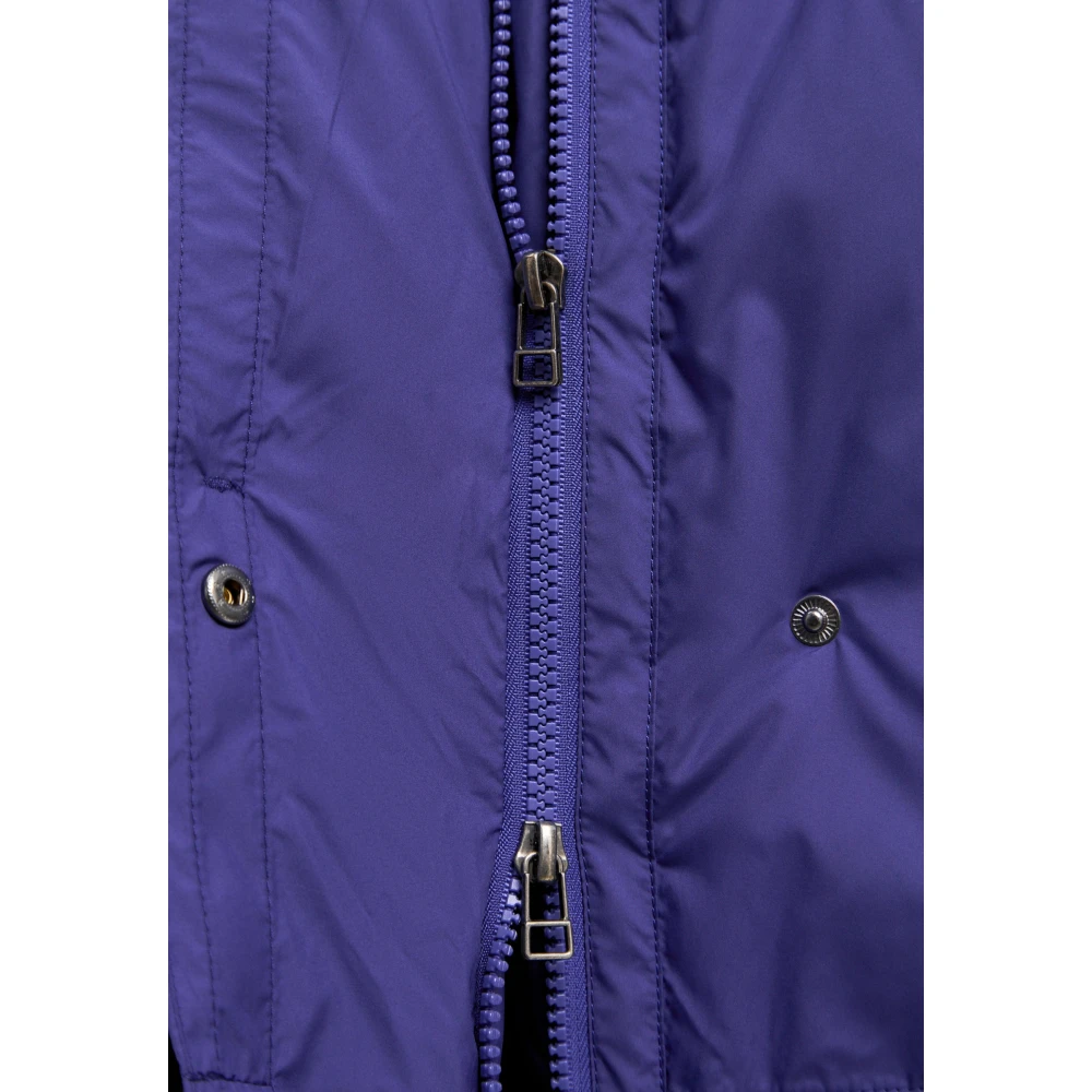 Cesare Gaspari Oversized Puffer Coat Violet Purple Dames