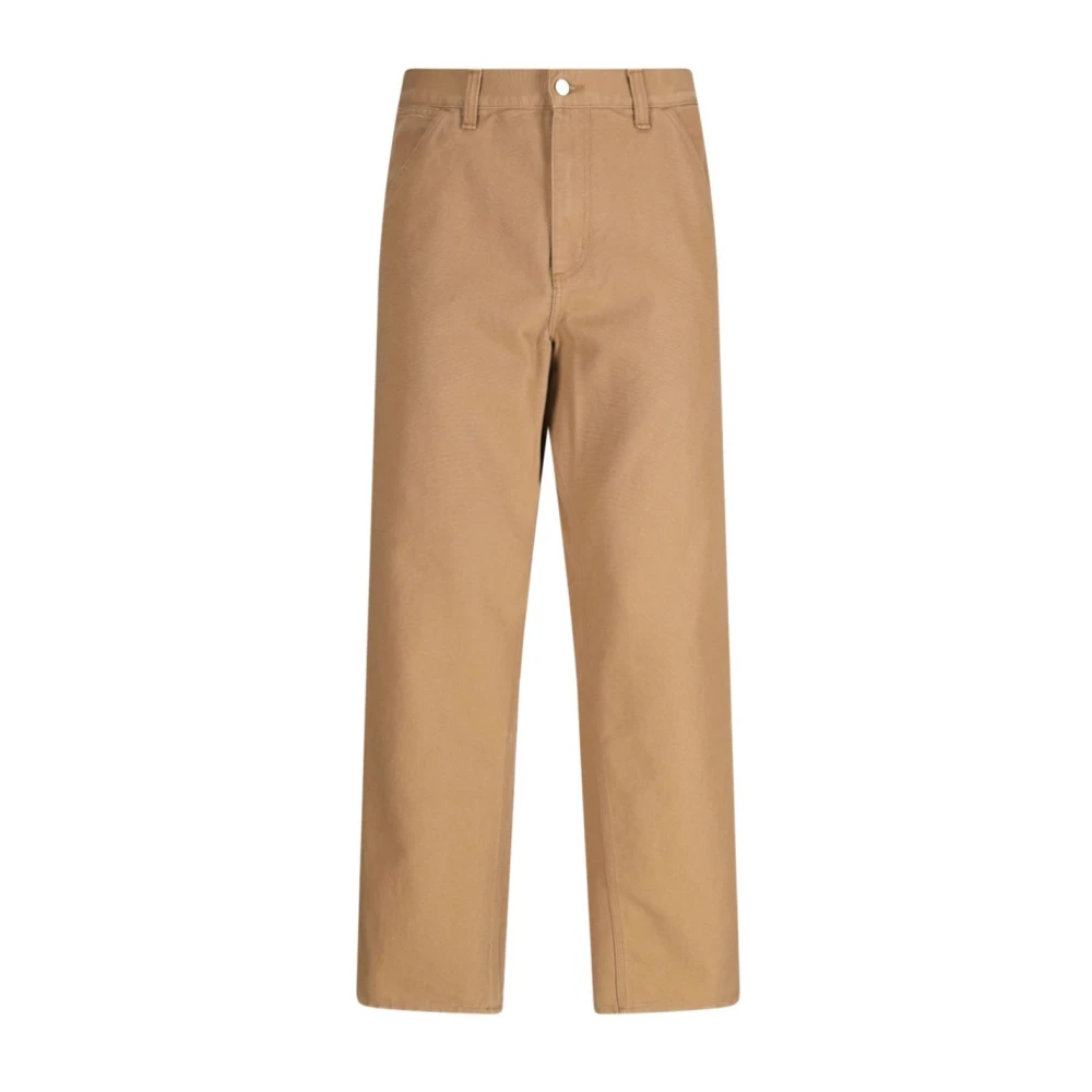 Carhartt Wip Men's Brown Single Knee Pant - Straight Trousers - W33 - Trousers