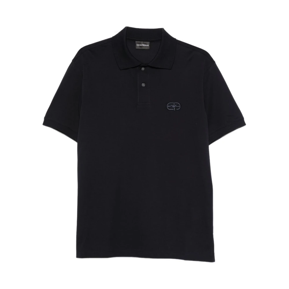 Emporio Armani Black T-Shirts And Polos Blue - Male - Polo Shirts - Xl - Tops