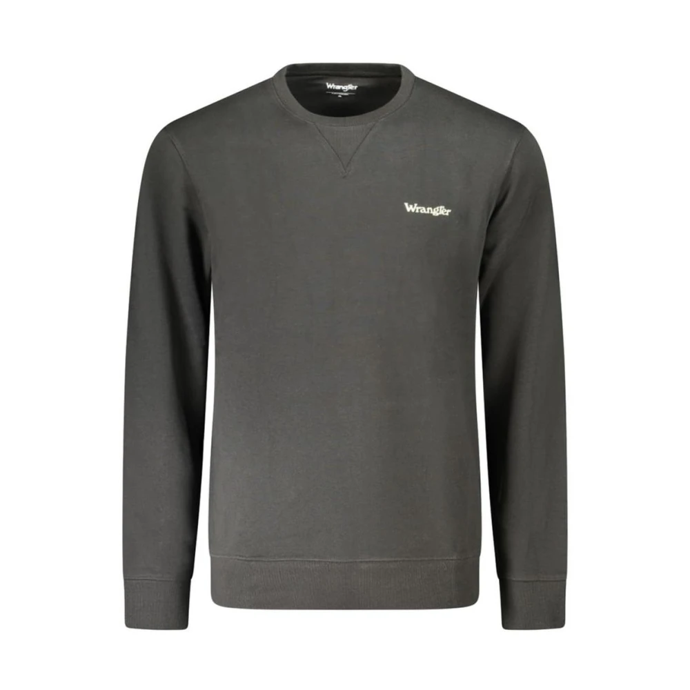 Wrangler Men's Black Sweatshirts, Xl, Crew Neck Cotton Jumper