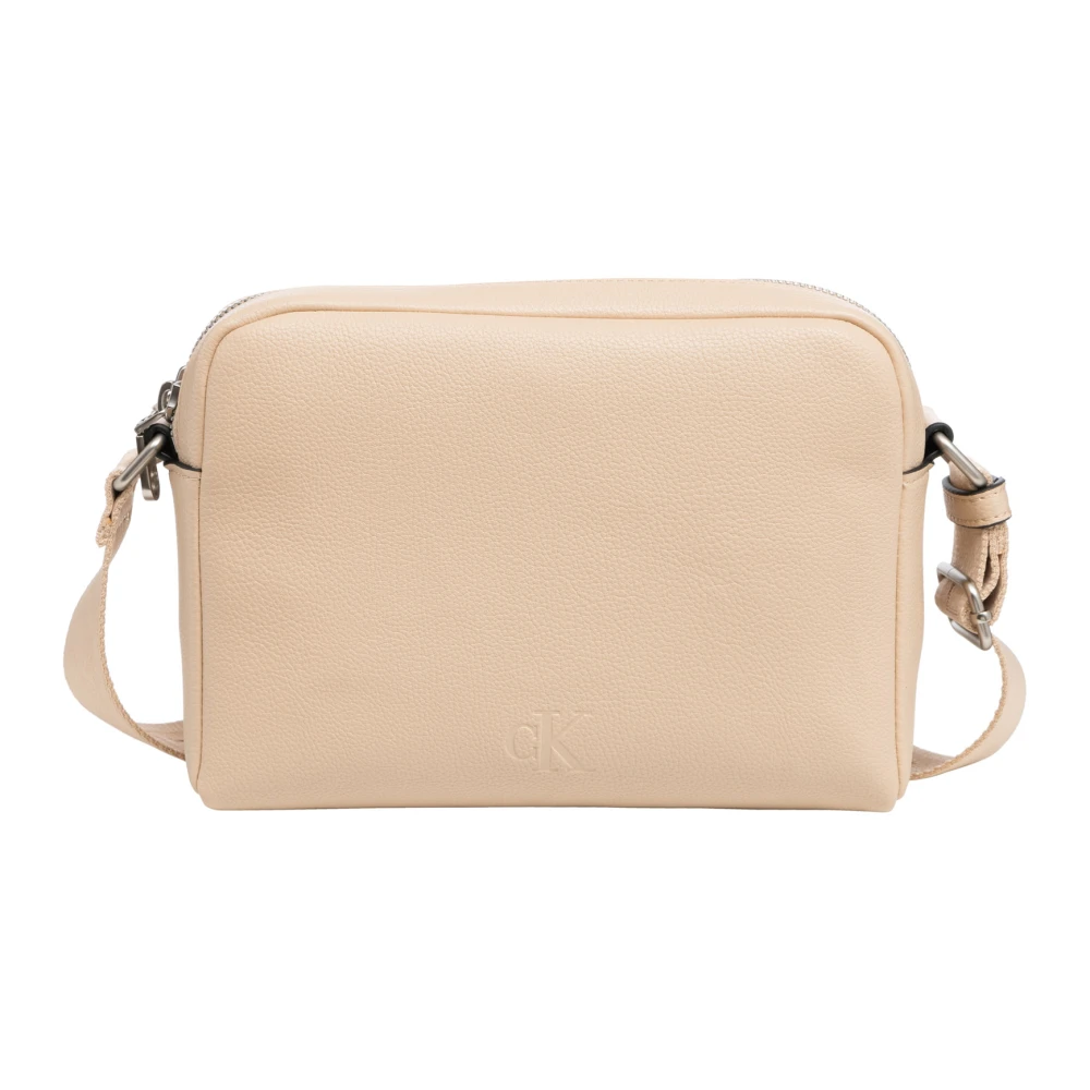 Calvin Klein Jeans Verstelbare Schouder Tas met Rits Pink Dames