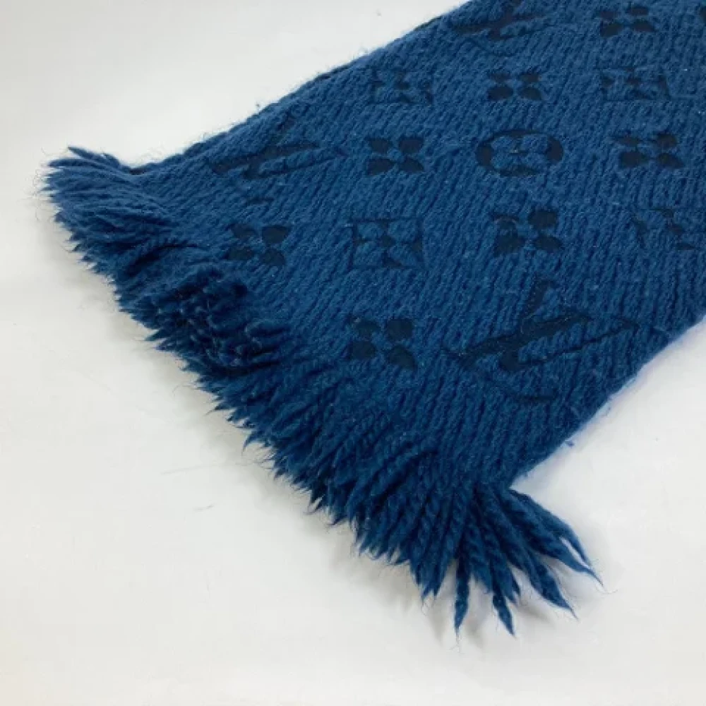 Louis Vuitton Vintage Pre-owned Silk scarves Blue Dames