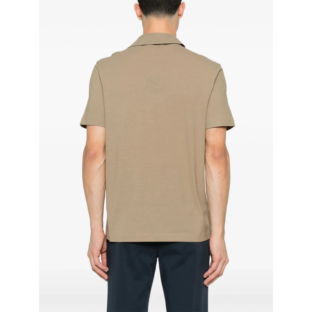Herno Jersey Katoenen Polo Shirt Beige Heren