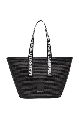Box Logo Raffia Shopper
