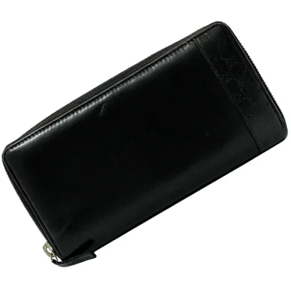 Gucci Vintage Pre-owned Leather wallets Black Dames