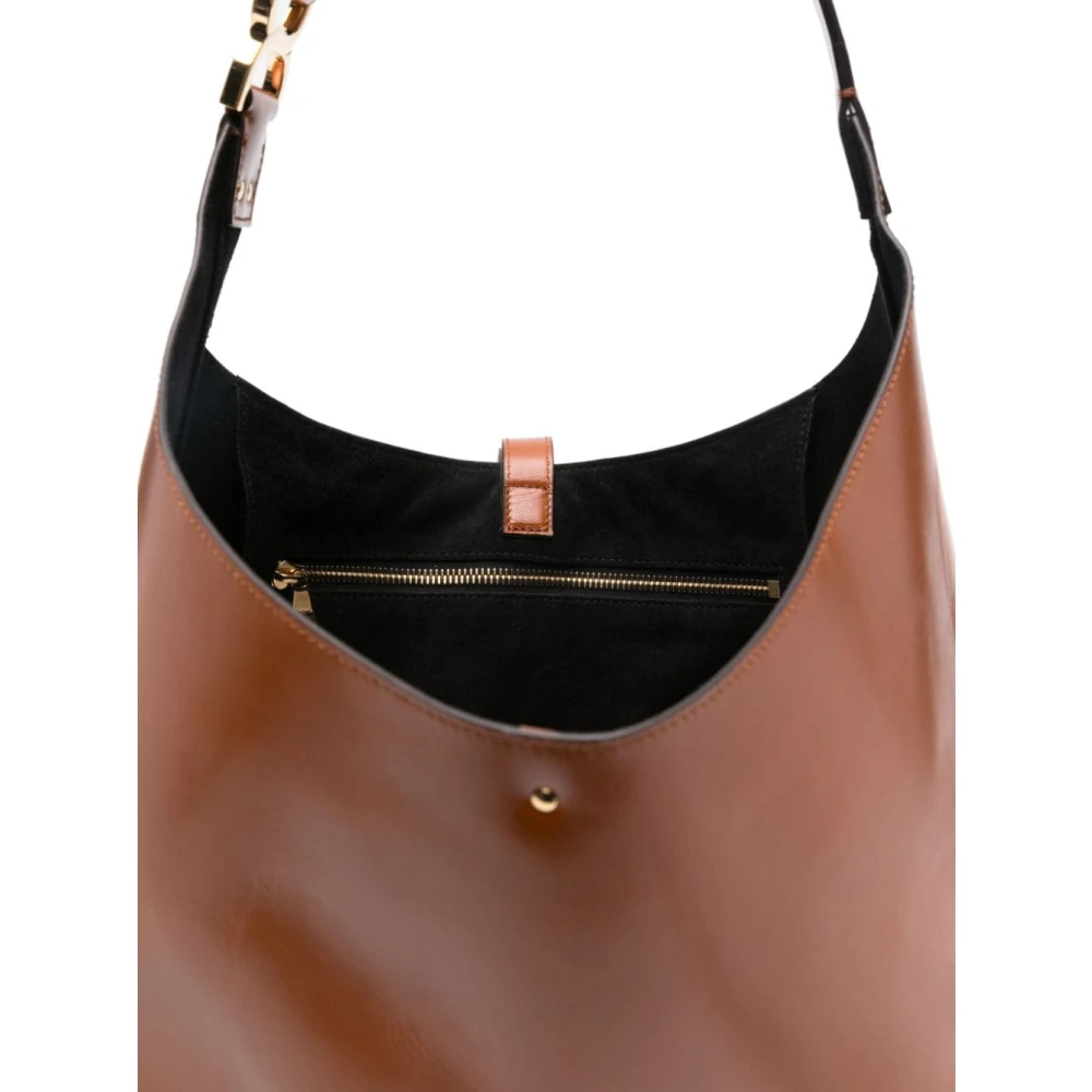 Chloé Bruine Shopper met Gouden Details Brown Dames