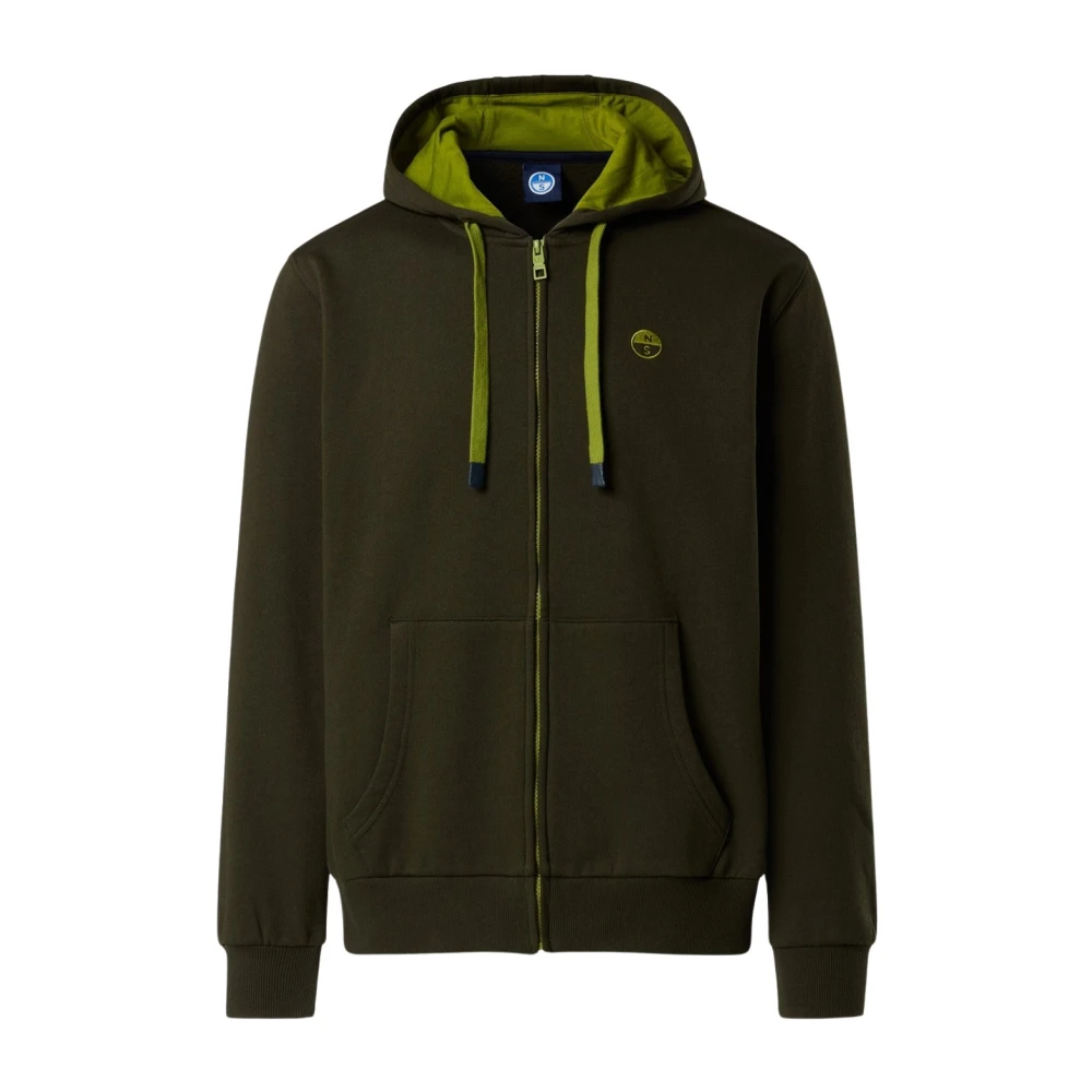 North Sails Uomo Verde - Full Zip Hoodie - Sweatshirts & Hoodies - L