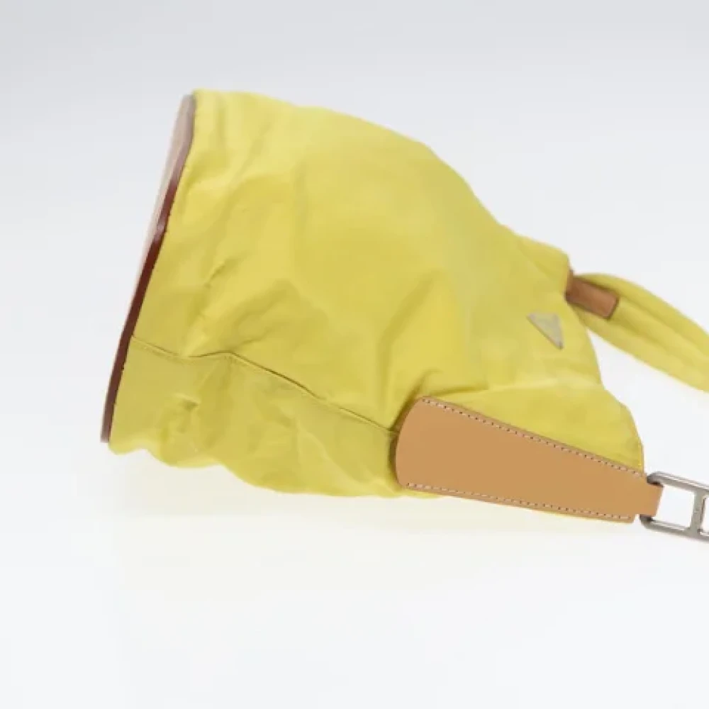 Prada Vintage Pre-owned Fabric prada-bags Yellow Dames