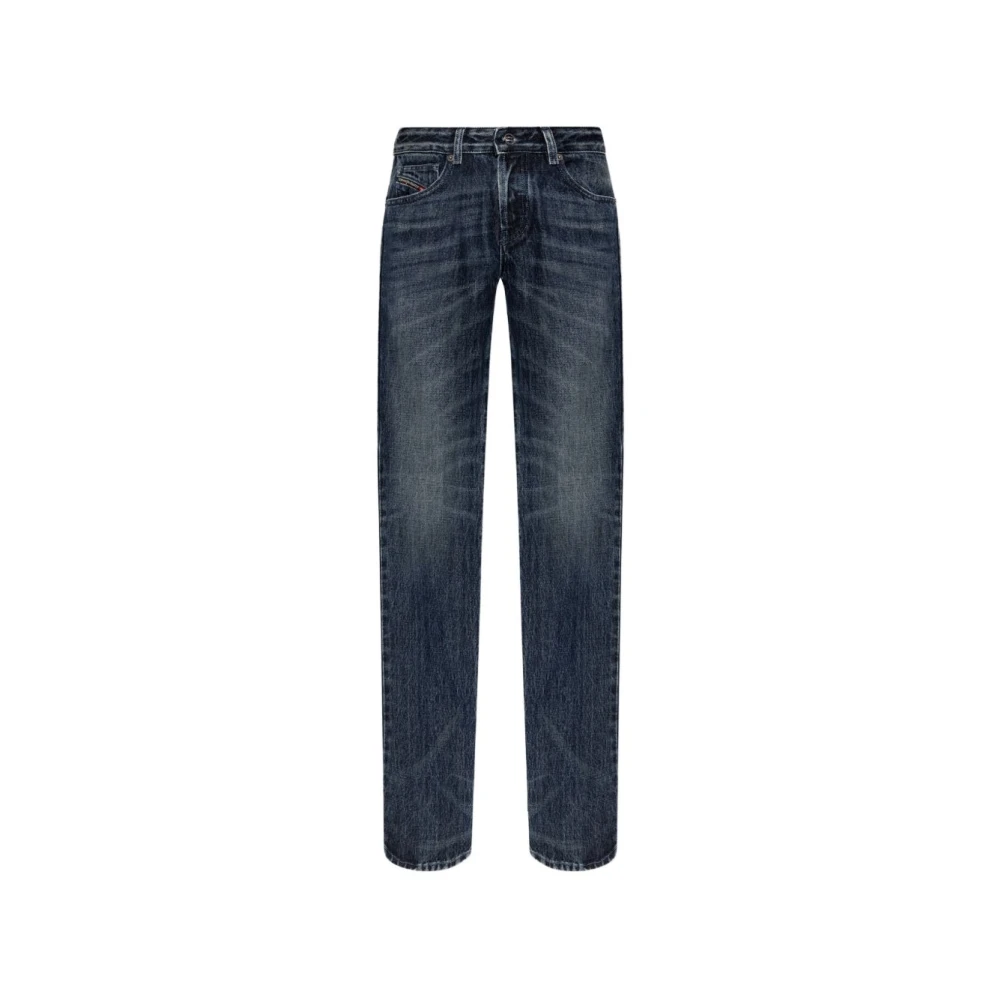 Diesel Straight Jeans - Female - Straight Fit Jeans - Blue - W28 - Jeans - Image 2