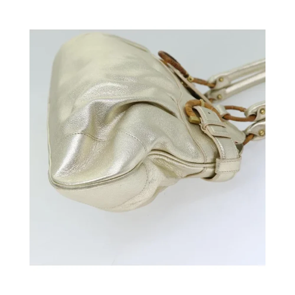 Salvatore Ferragamo Pre-owned Leather handbags Yellow Dames