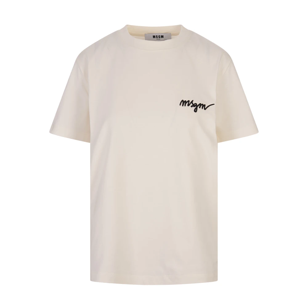 Msgm - Tops > T-Shirts - White - Msgm - Modalova