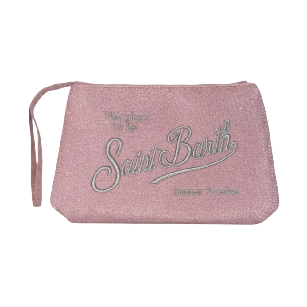 Mc2 Saint Barth Women's Pink Clutches, One Size, Aline Lurex Pochette