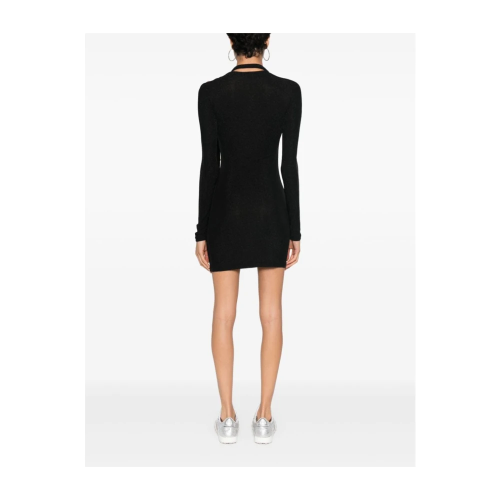 Ottolinger Zwart Metallic Threading Jurk Black Dames