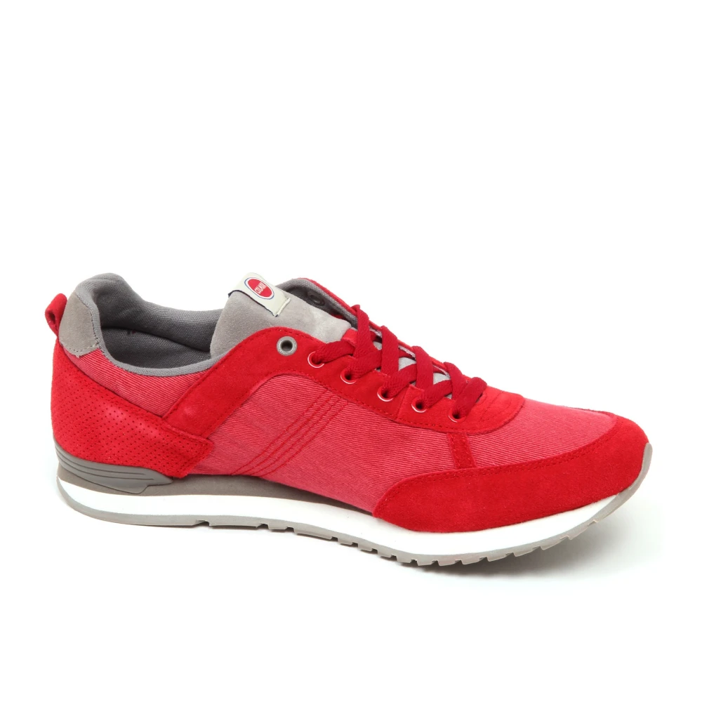 Colmar Suède/Canvas Schoen Heren Schoenen Rood