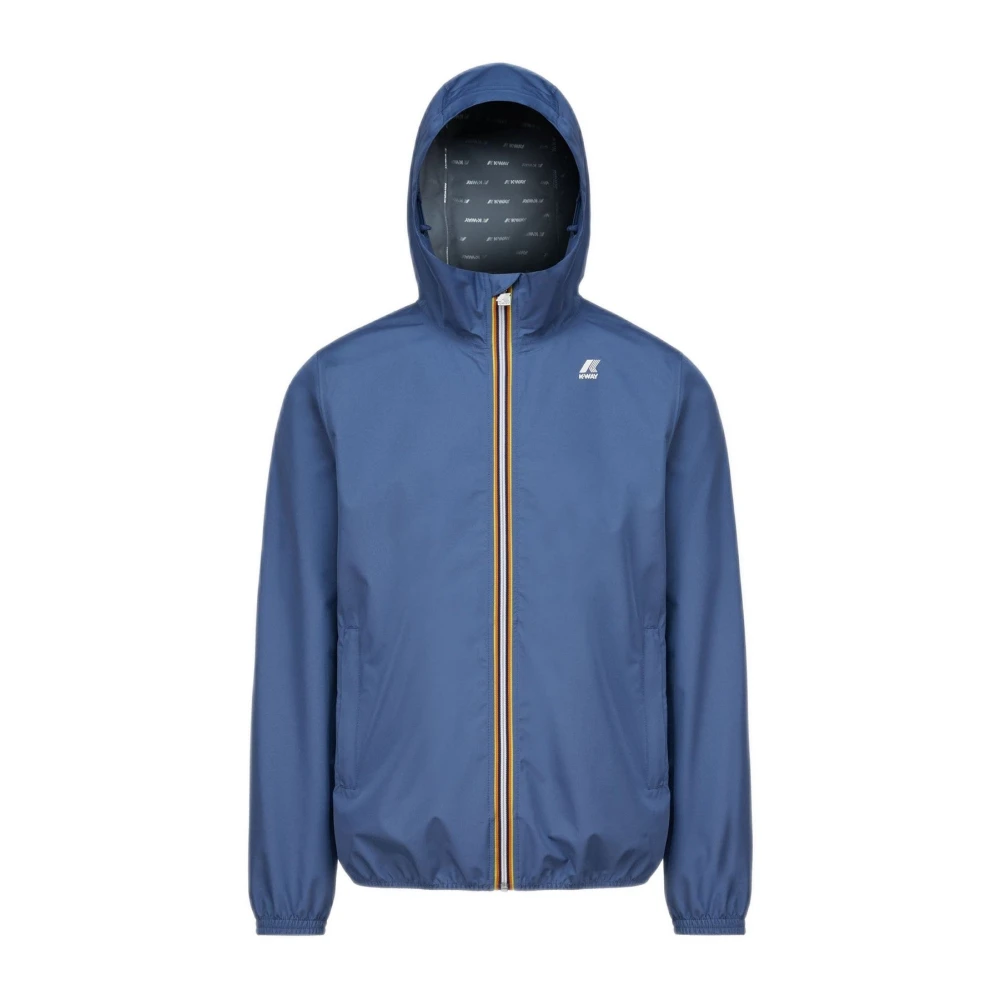 K-Way Uomo Blu Jack Stretch Dot Jacket