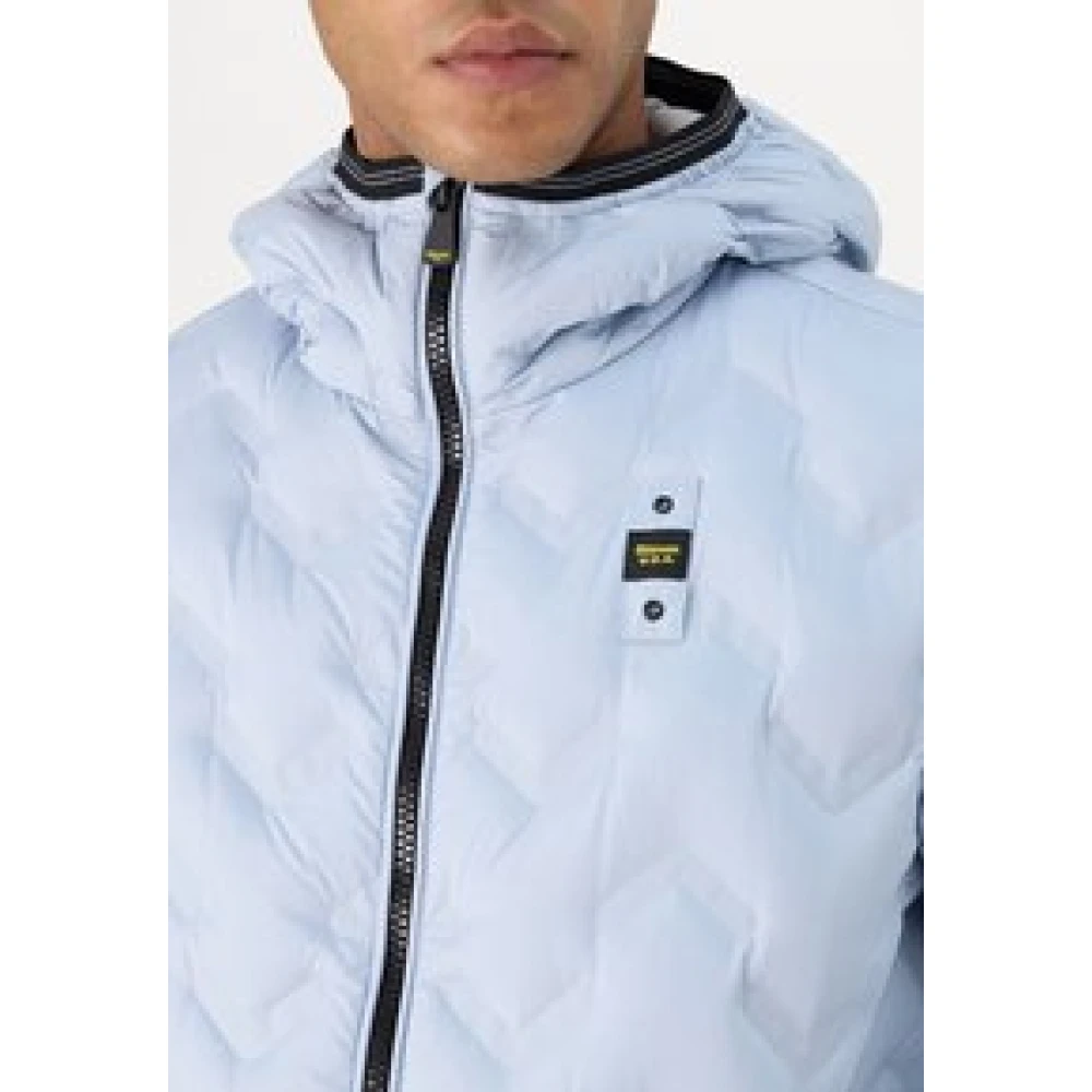 Blauer Heren Hooded Puffer Jas Gray Heren