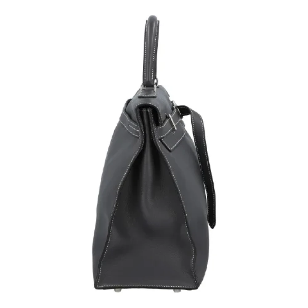 Hermès Vintage Pre-owned Leather handbags Black Dames