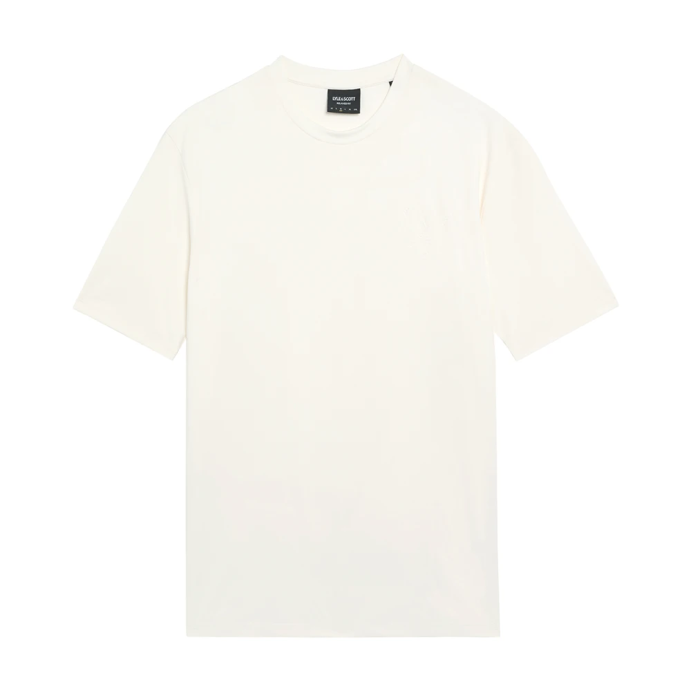 Lyle & Scott SS T-shirts Panelled Neopreen T-shirt White Heren