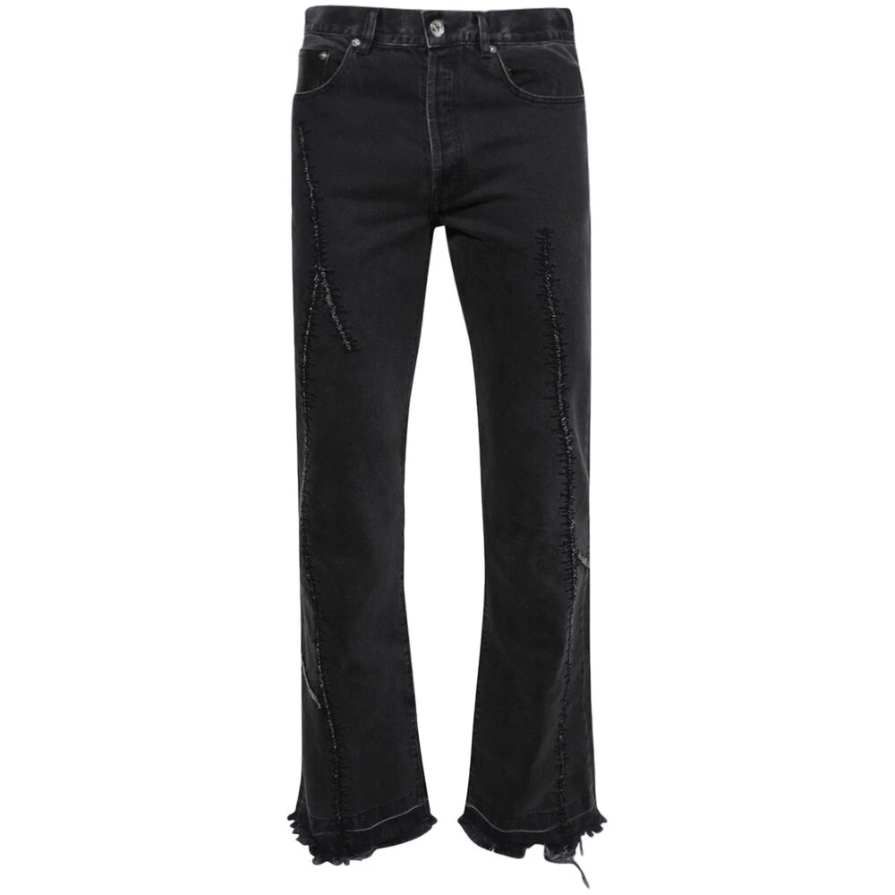 Gallery Dept. Zwarte knoopsluiting jeans klassieke zakken Black Heren