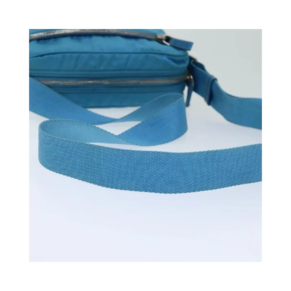 Prada Vintage Pre-owned Nylon prada-bags Blue Dames