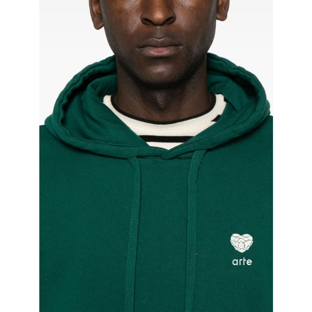 Arte Antwerp Hoodie met capuchon Green Heren
