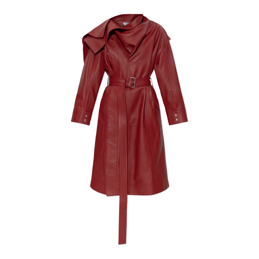 Bottega Veneta Leren jas Red Dames