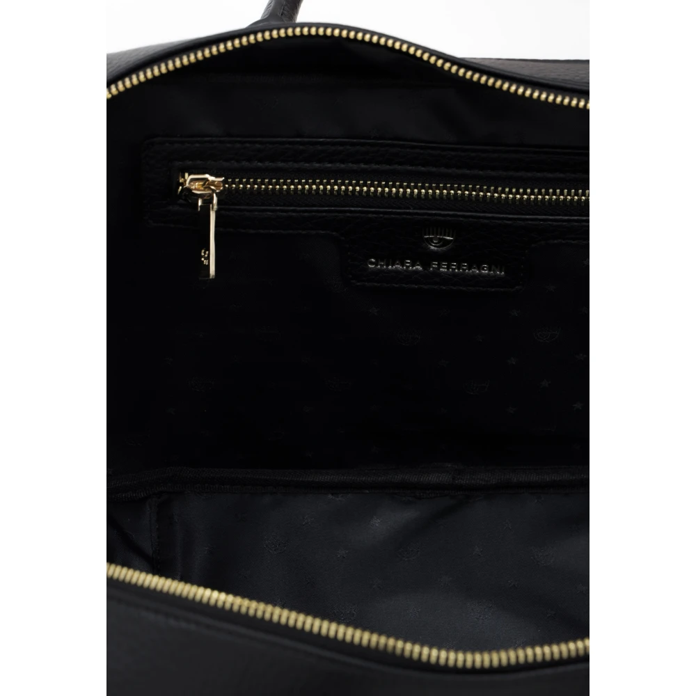 Chiara Ferragni Collection Zwarte Shopper Tas Eyelike Logo Black Dames