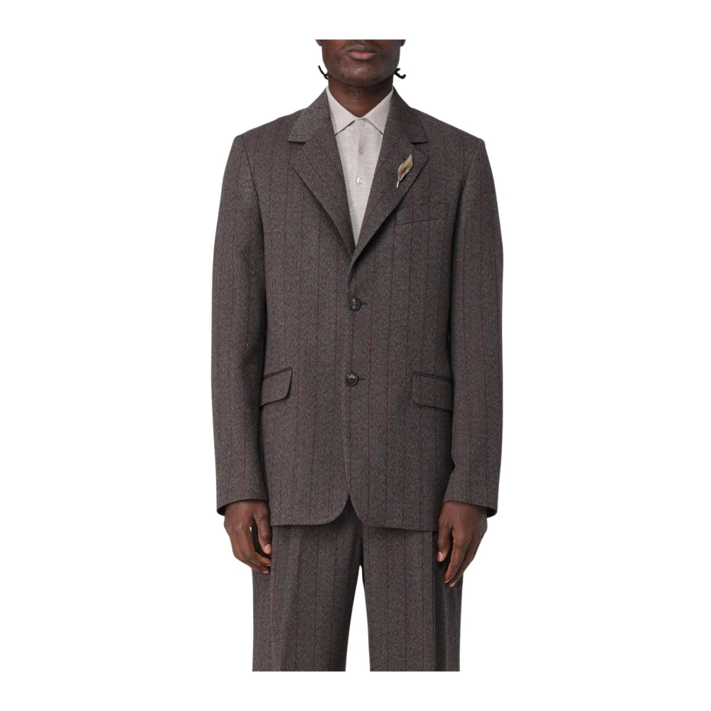 Golden Goose Men's Brown/Golden Tailored Fit Blazer