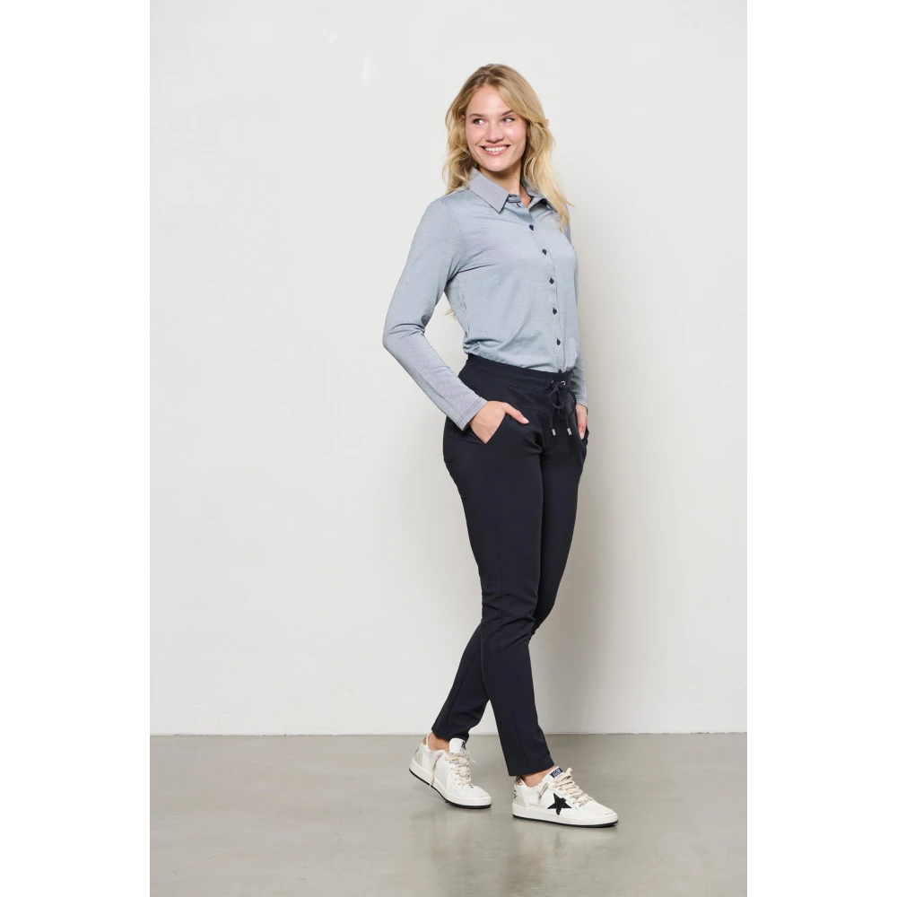&Co Woman Slim Fit Broek Blue Dames