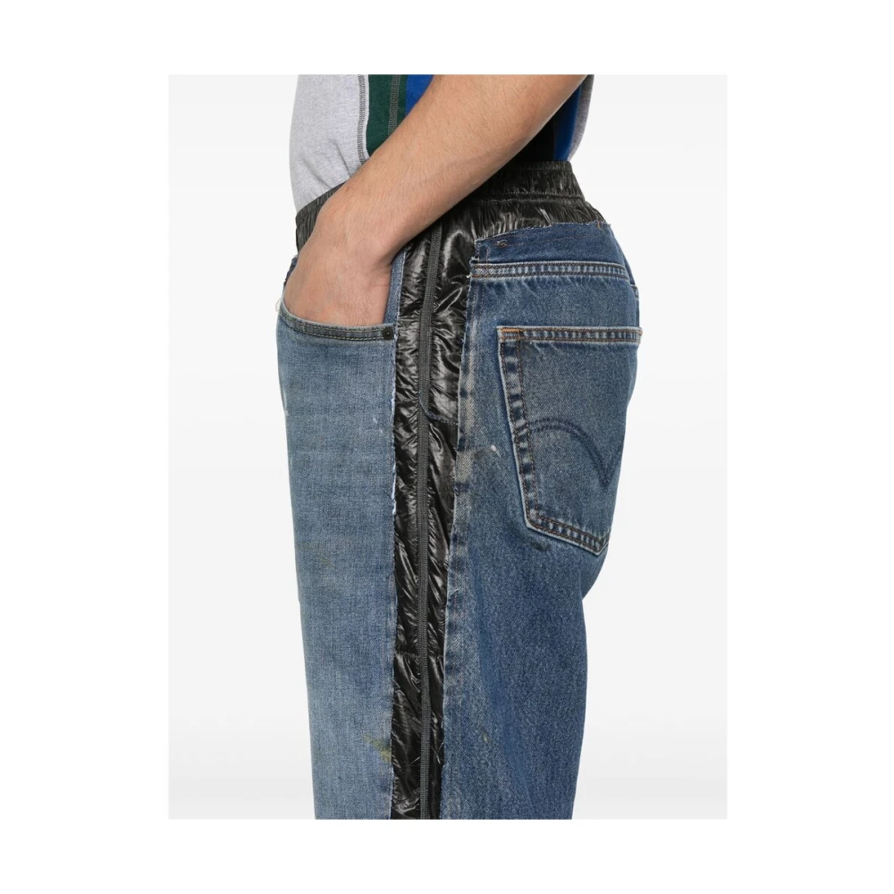 Needles Versleten Denim Trekkoord Jeans Blue Heren