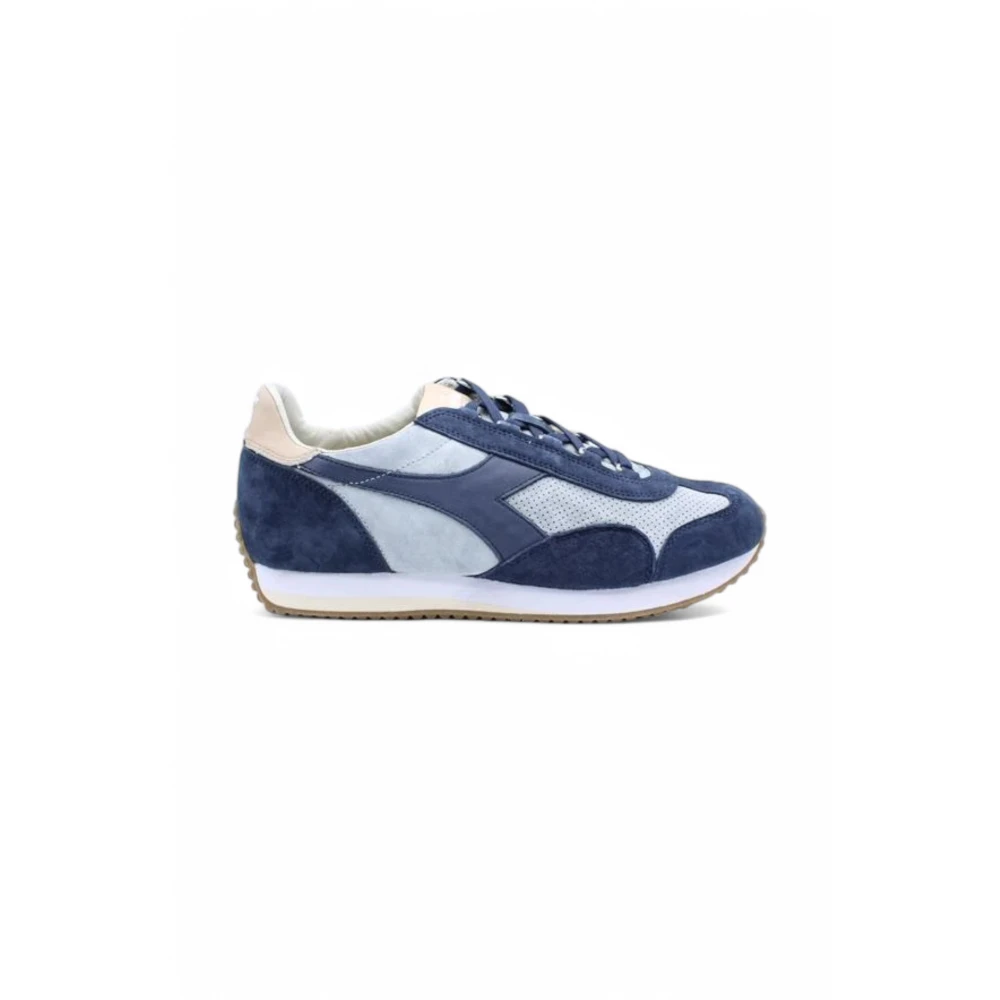 Diadora Dirty Stone Wash Evo Canvas Sneakers Heren Schoenen Blauw