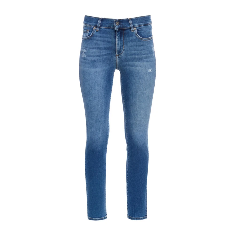 Liu Jo Denim Cropped Jeans met Slimme Pijp Blue Dames