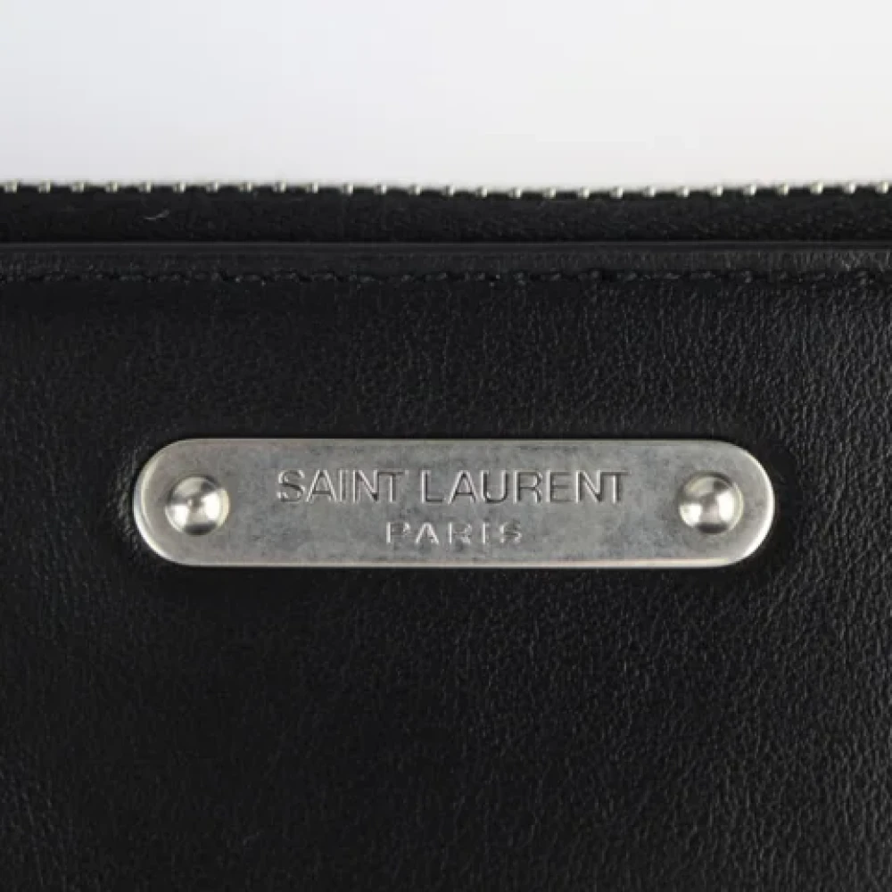 Yves Saint Laurent Vintage Pre-owned Fabric clutches Black Dames