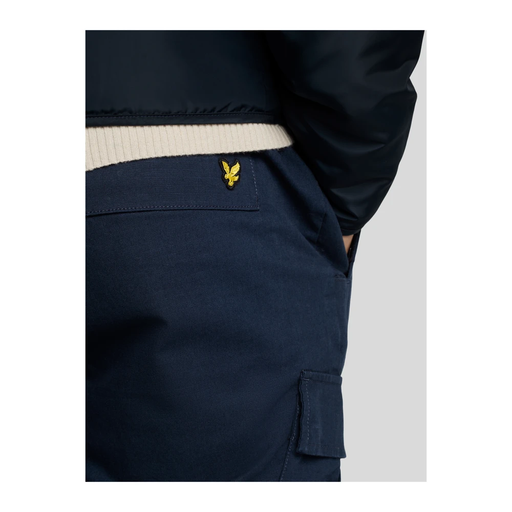 Lyle & Scott Broek van katoen met stretch Ripstop broek Blue Heren