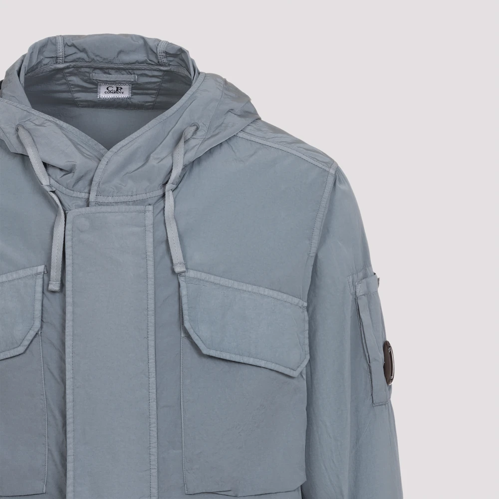 C.P. Company Hooded Jacket met Chrome-R Lens Blue Heren