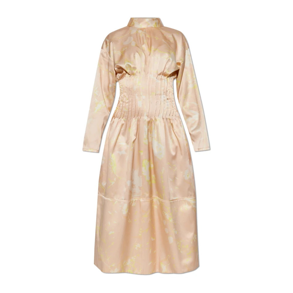 Fabiana Filippi Zijden jurk Beige Dames