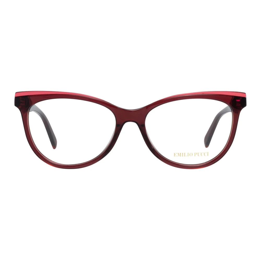 EMILIO PUCCI Rode Plastic Optische Brillen voor Vrouwen Red Dames