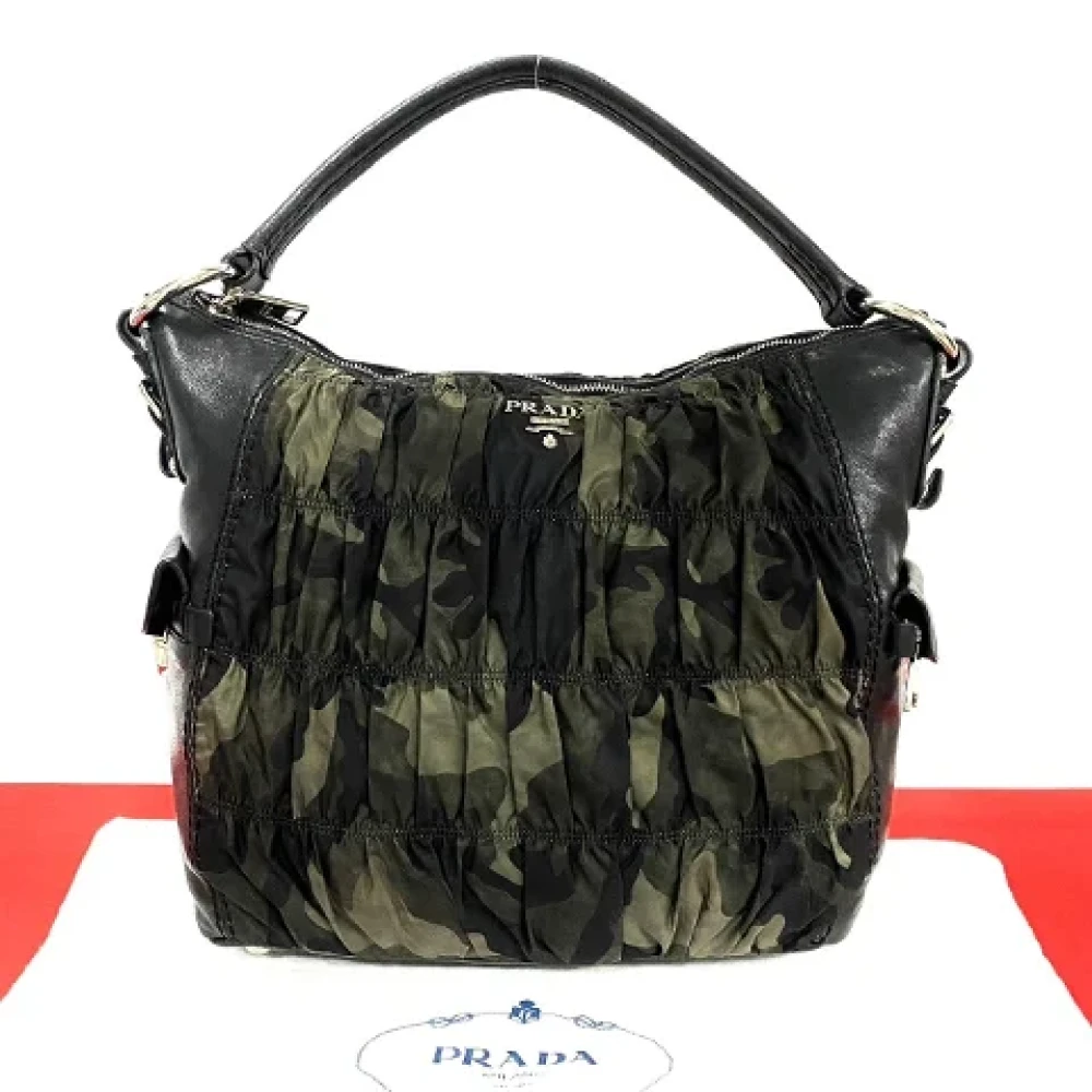 Prada Vintage Pre-owned Canvas totes Black Dames