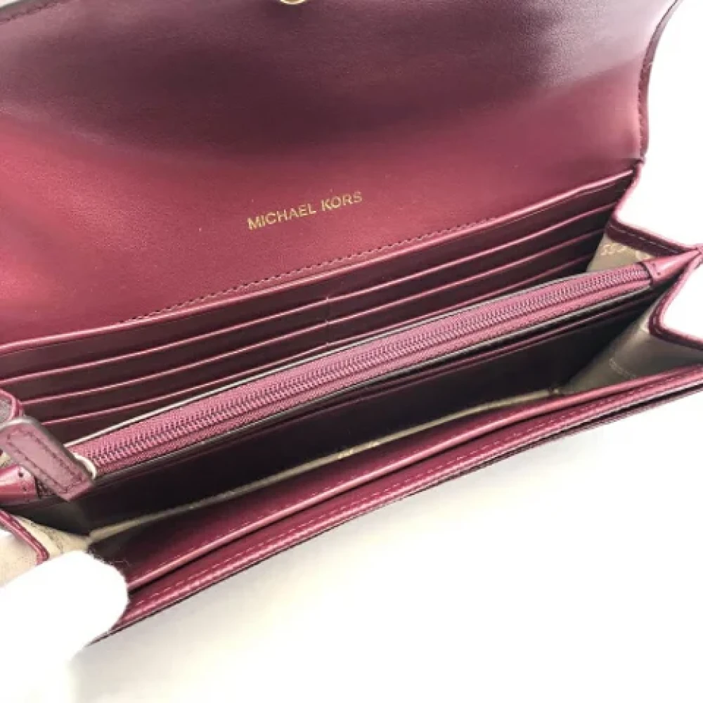 Michael Kors Pre-owned Fabric wallets Red Dames