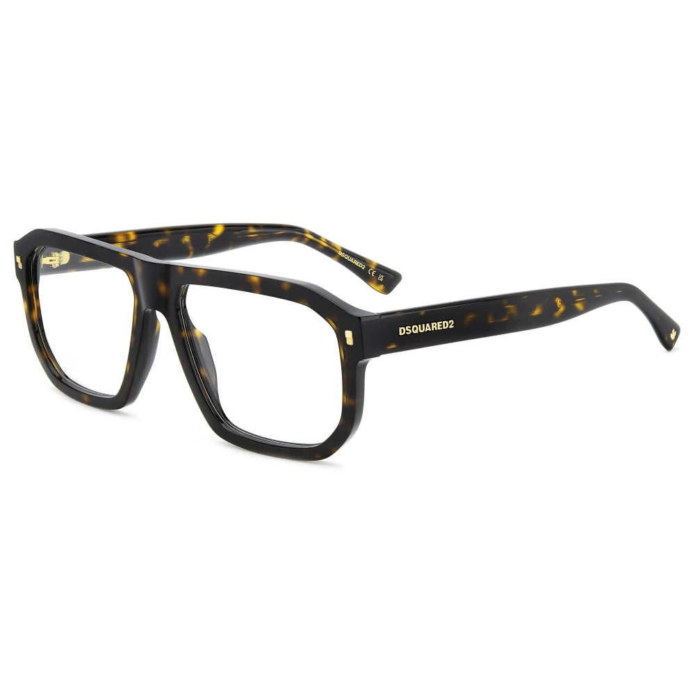 Dsquared2 Brown Fashion Eyeglasses In Tortoiseshell - Male - Glasses - 57 Mm - Accessories