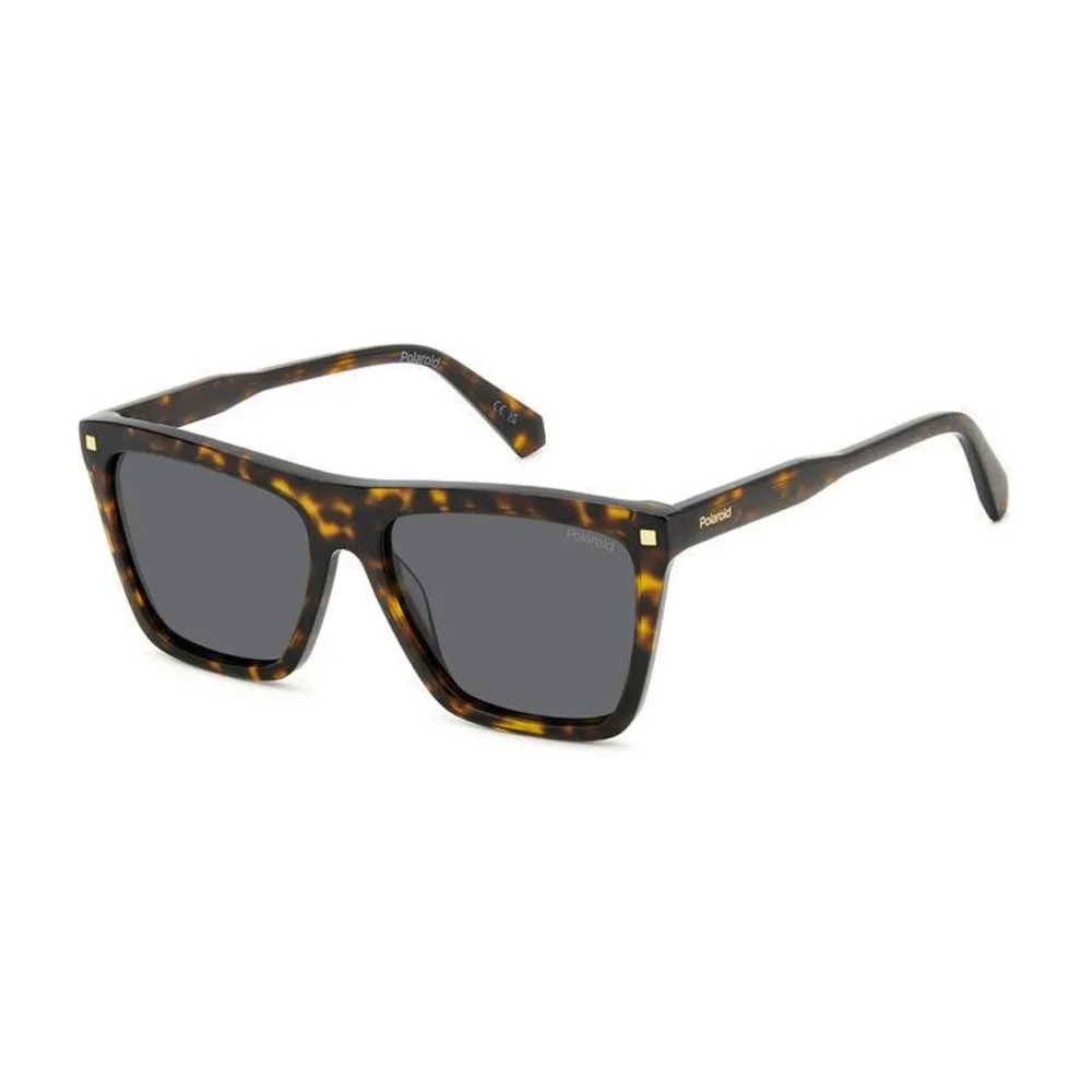 Polaroid Unisex Brown Square Polarized Sunglasses For Women - Sunglasses - 56 Mm - Accessories