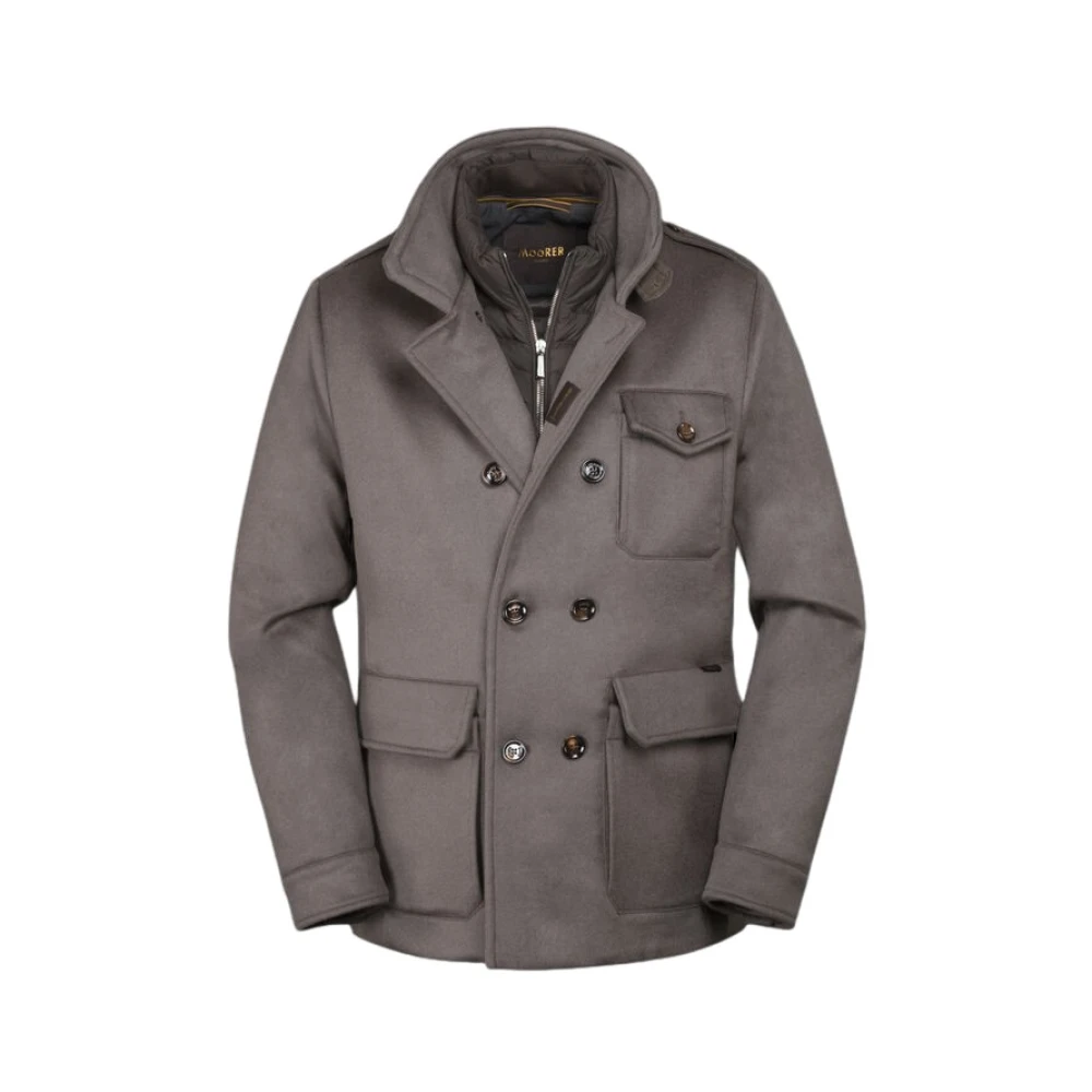 Coats > Double-Breasted Coats - - Moorer - Modalova
