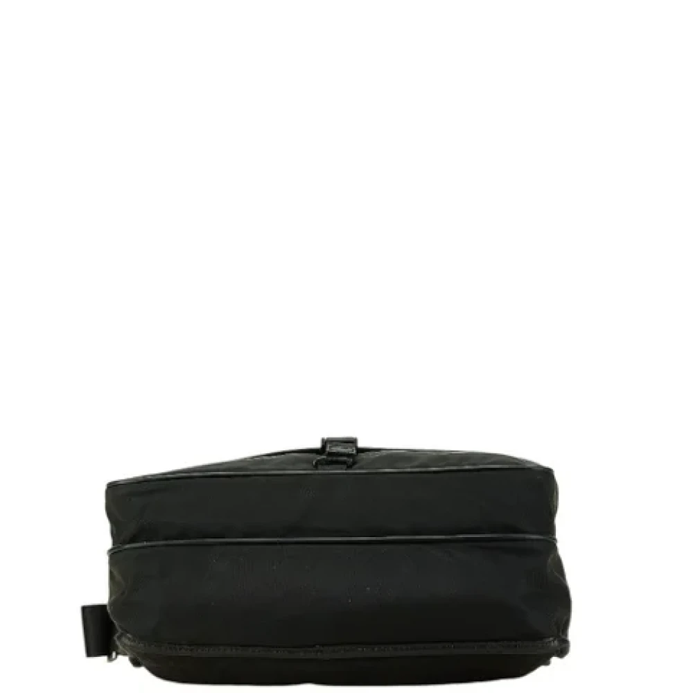 Prada Vintage Pre-owned Leather shoulder-bags Black Dames