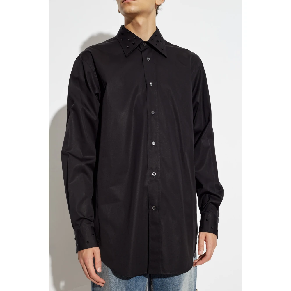 alexander mcqueen Shirt met decoratieve elementen Black Heren
