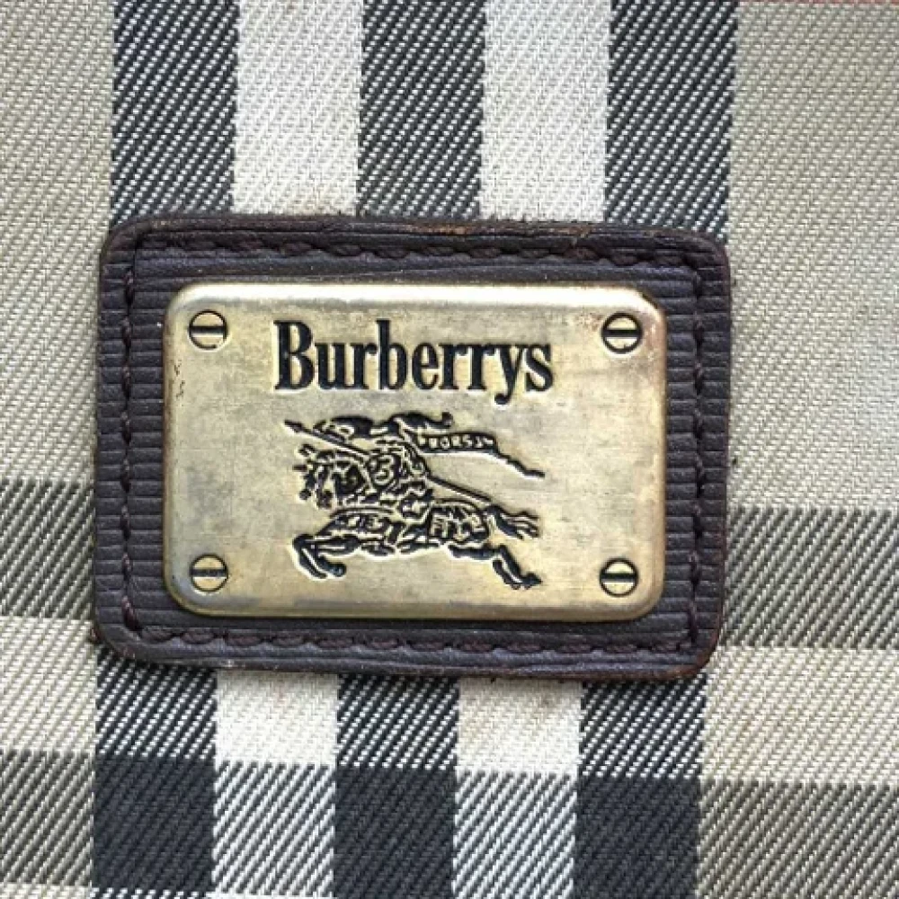 Burberry Vintage Pre-owned Leather handbags Beige Dames